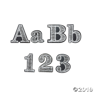 Chalkboard Letter Pop-Outs (1 Set(s))