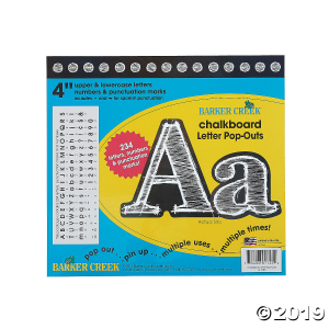 Chalkboard Letter Pop-Outs (1 Set(s))