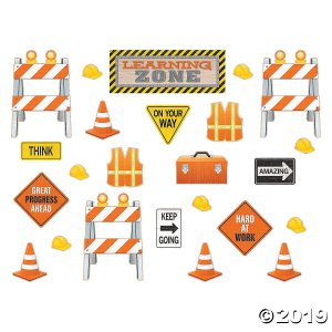 Under Construction Learning Zone Bulletin Board Set (1 Set(s))
