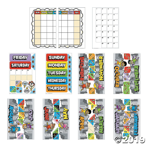 Superhero Bulletin Board Calendar (1 Set(s))