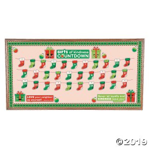 Countdown to Kindness Christmas Bulletin Board Set (1 Set(s))