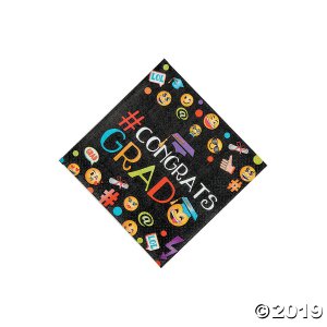 Emoji Graduation Party Beverage Napkins (16 Piece(s))