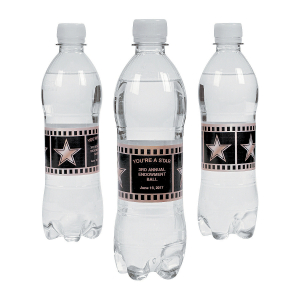 Personalized Hollywood Water Bottle Labels (50 Piece(s))