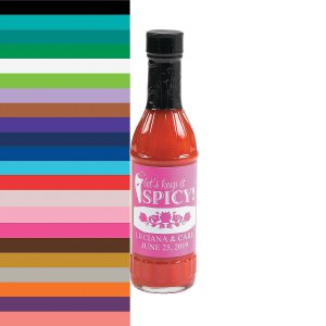 Personalized Fiesta Hot Sauce Bottle Labels (25 Piece(s))