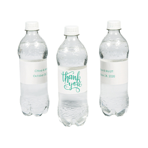 Personalized Thank You Water Bottle Labels (50 Piece(s))