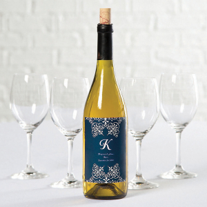 Personalized Monogram Wine Bottle Labels (Per Dozen)