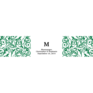 Personalized Swirl Water Bottle Labels (50 Piece(s))