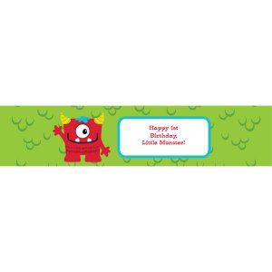 Personalized Mini Monster Water Bottle Labels (25 Piece(s))