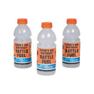 Personalized Dart Battle Sports Drink Bottle Labels (24 Piece(s))