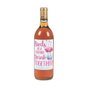 Personalized Flamingle Wine Bottle Labels (Per Dozen)