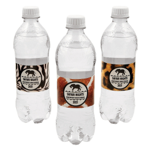 Personalized African Animal Print Water Bottle Labels (50 Piece(s))
