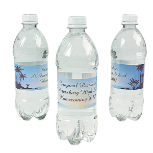 Personalized Luau Water Bottle Labels (50 Piece(s))