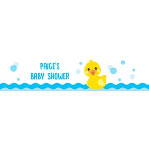 Personalized Rubber Ducky Baby Shower Water Bottle Labels (50 Unit(s))