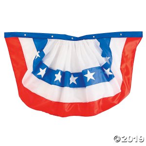 Cloth Patriotic Bunting with Large Stars (1 Piece(s))