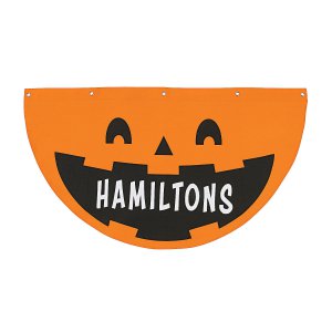 Personalized Jack-O'-Lantern Bunting Halloween Decoration (1 Piece(s))