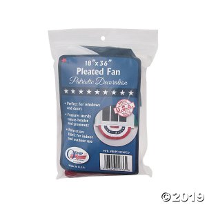 Small Pleated Patriotic Cloth Bunting (1 Piece(s))