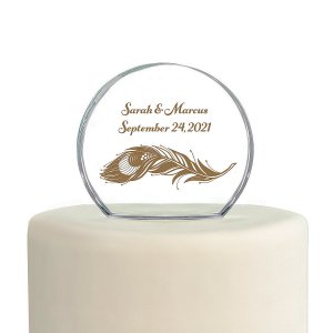 Personalized Peacock Cake Topper (1 Piece(s))