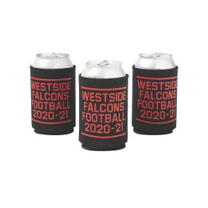 Black Personalized Team Spirit Neoprene Can Coolers (24 Piece(s))