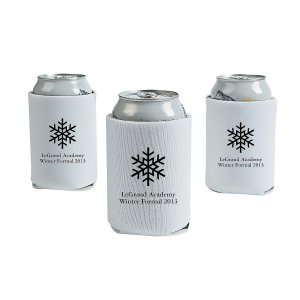 White Winter Wonderland Personalized Can Sleeves (50 Piece(s))