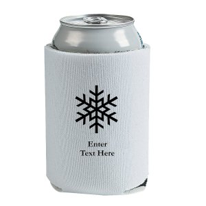 White Winter Wonderland Personalized Can Sleeves (50 Piece(s))