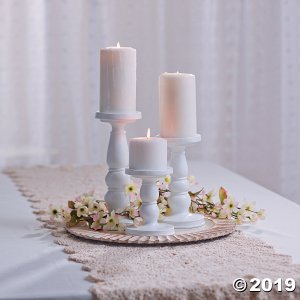 White Candle Holder Set (1 Set(s))