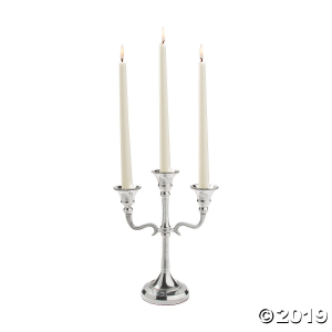 Silver Three Arm Candelabra (1 Piece(s))