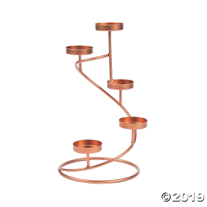 Round Copper Tea Light Candle Holder (1 Piece(s))