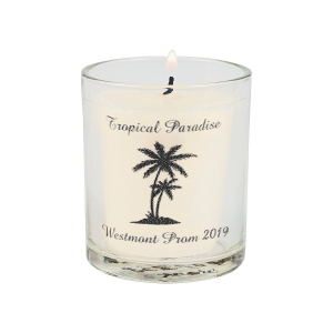 Personalized Palm Tree Luau Votive Candle Holders (Per Dozen)