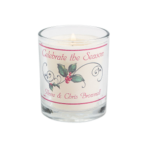 Personalized Christmas Votive Candle Holders (Per Dozen)