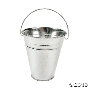 Medium Galvanized Metal Pails (Per Dozen)