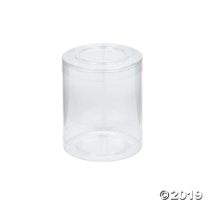Clear Cylinder Boxes (Per Dozen)