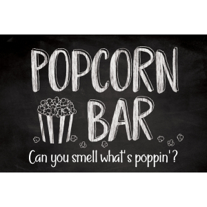 Personalized Popcorn Bar Sign (1 Piece(s))