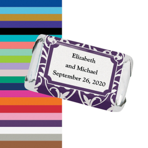 Personalized Scrollwork Mini Candy Bar Sticker Labels (30 Piece(s))