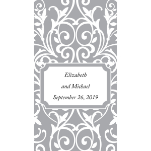 Personalized Scrollwork Mini Candy Bar Sticker Labels (30 Piece(s))