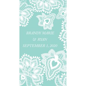 Personalized Lace Pattern Mini Candy Bar Sticker Labels (30 Piece(s))
