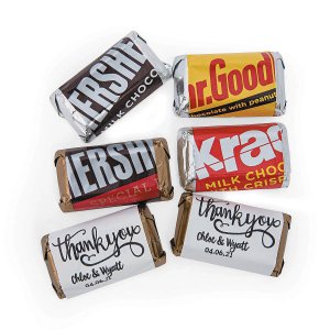 Personalized Thank You Mini Candy Bar Sticker Labels (30 Piece(s))