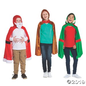 Christmas Hooded Cape Costumes (1 Set(s))