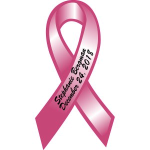 Personalized Breast Cancer Awareness Car Magnets (Per Dozen)
