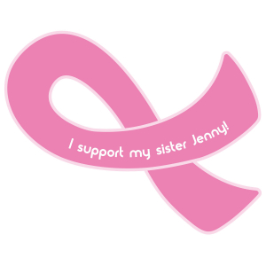 Personalized Awareness Ribbon Car Magnets (Per Dozen)