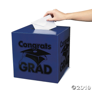 Congrats Grad Blue Card Box