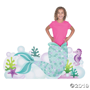 Mermaid Sparkle Tail Photo Booth Cardboard Stand-Up (1 Piece(s))