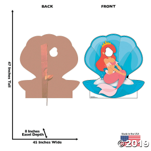 Mermaid in Clam Shell Stand-In Cardboard Stand-Up (1 Piece(s))