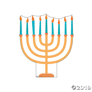 Hanukkah Menorah Cardboard Stand-Up (1 Piece(s))
