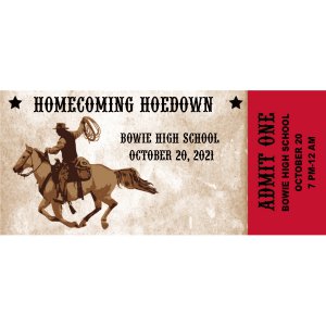 Personalized Western Event Admission Tickets (24 Piece(s))