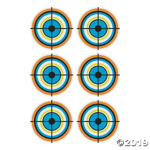 Small Dart Battle Target Cardboard Cutouts (6 Piece(s))