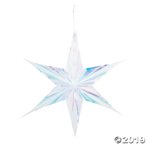 Iridescent Star Hanging Decorations (3 Piece(s))