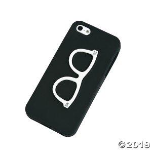 Black Retro Eye Glasses iPhone (1 Piece(s))