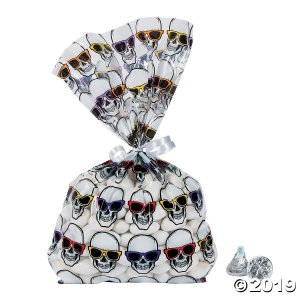 Cool Skeleton Cellophane Bags (Per Dozen)