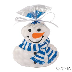 Snowman-Shaped Cellophane Bags (Per Dozen)
