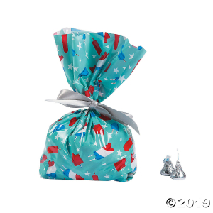 Patriotic Pop Cellophane Bags (Per Dozen)